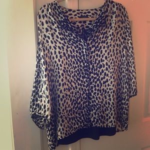 Talbots Leopard print blouse